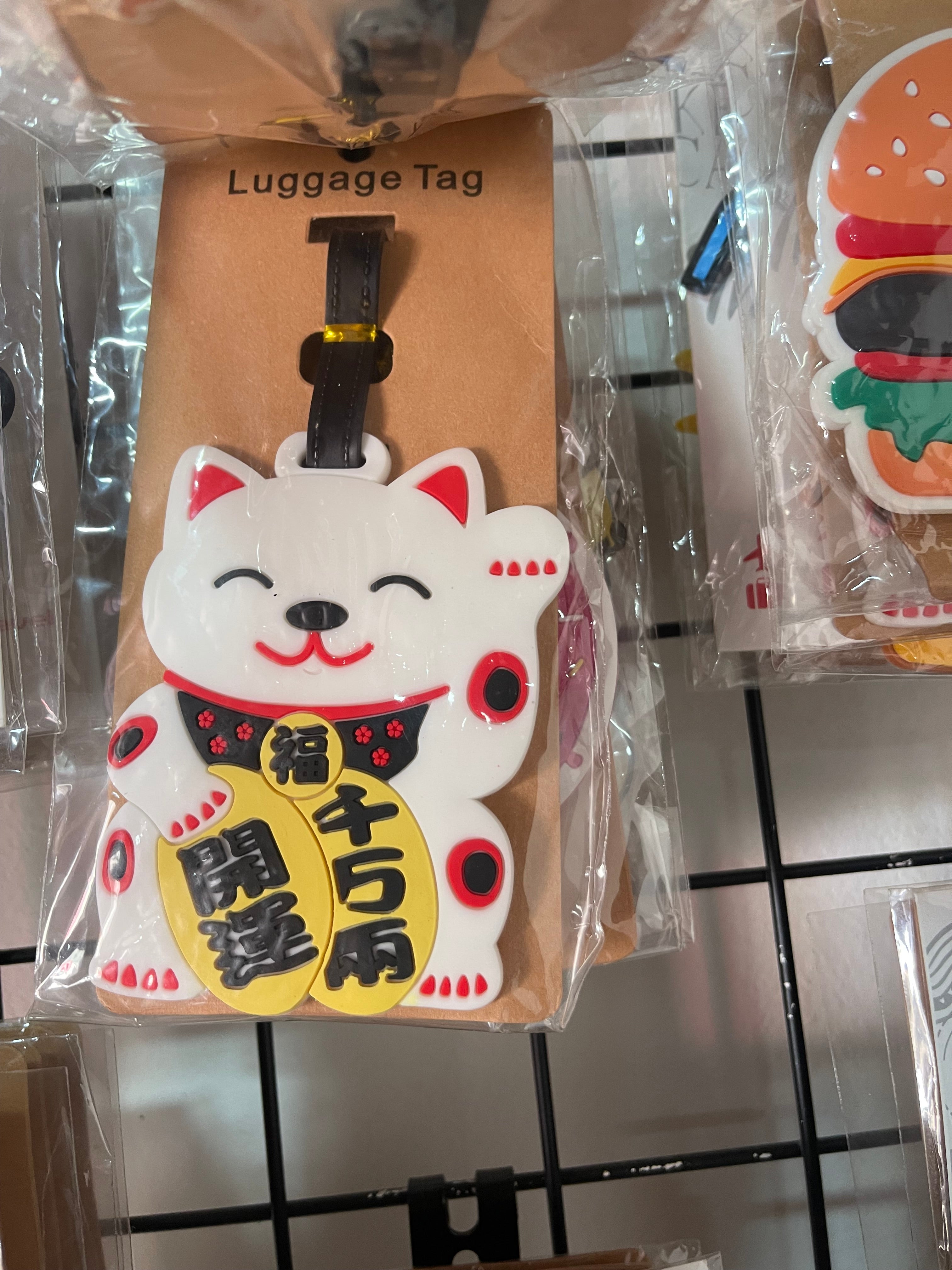 Lucky Cat Luggage tag