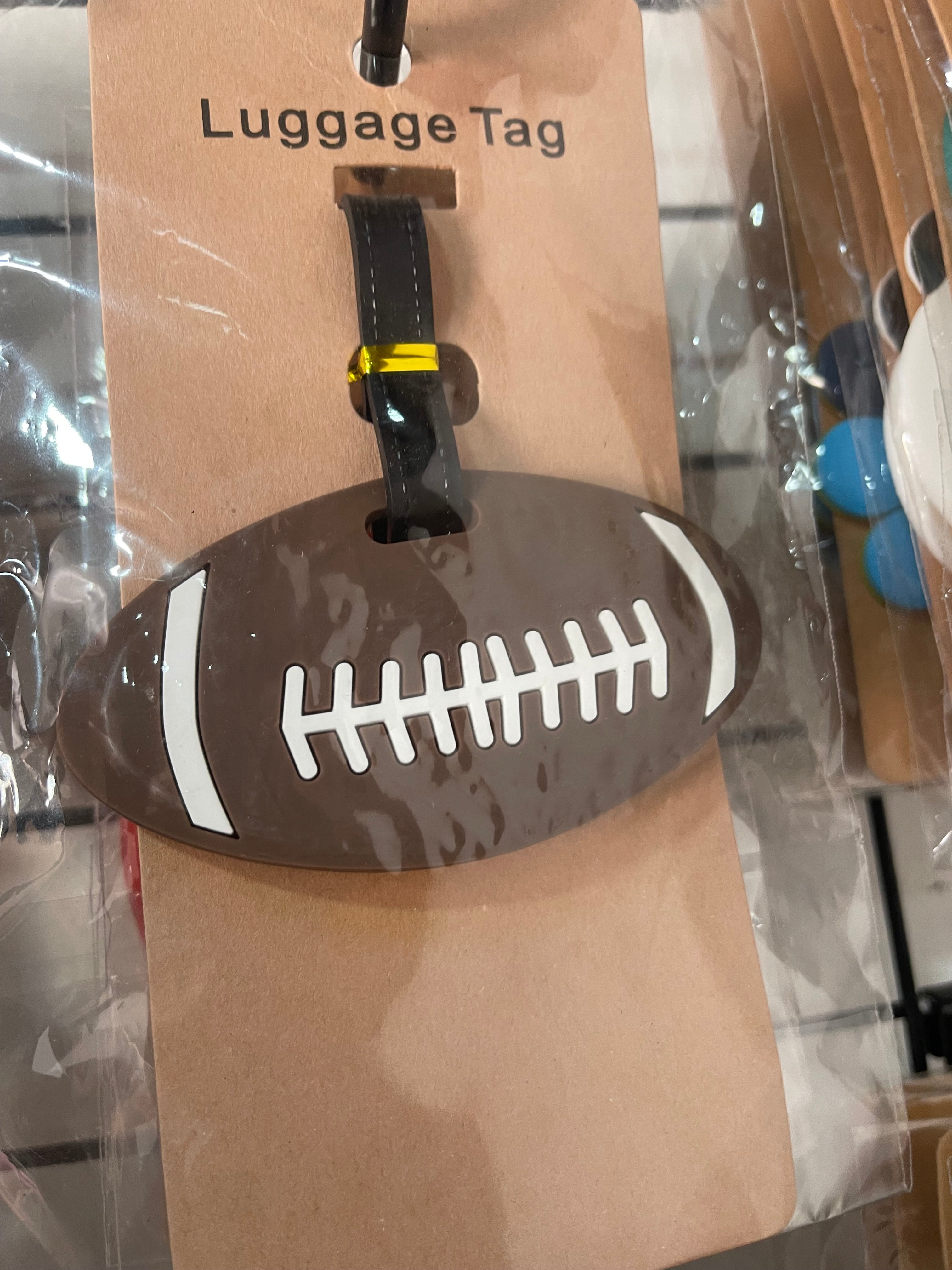 American Football Luggage tag