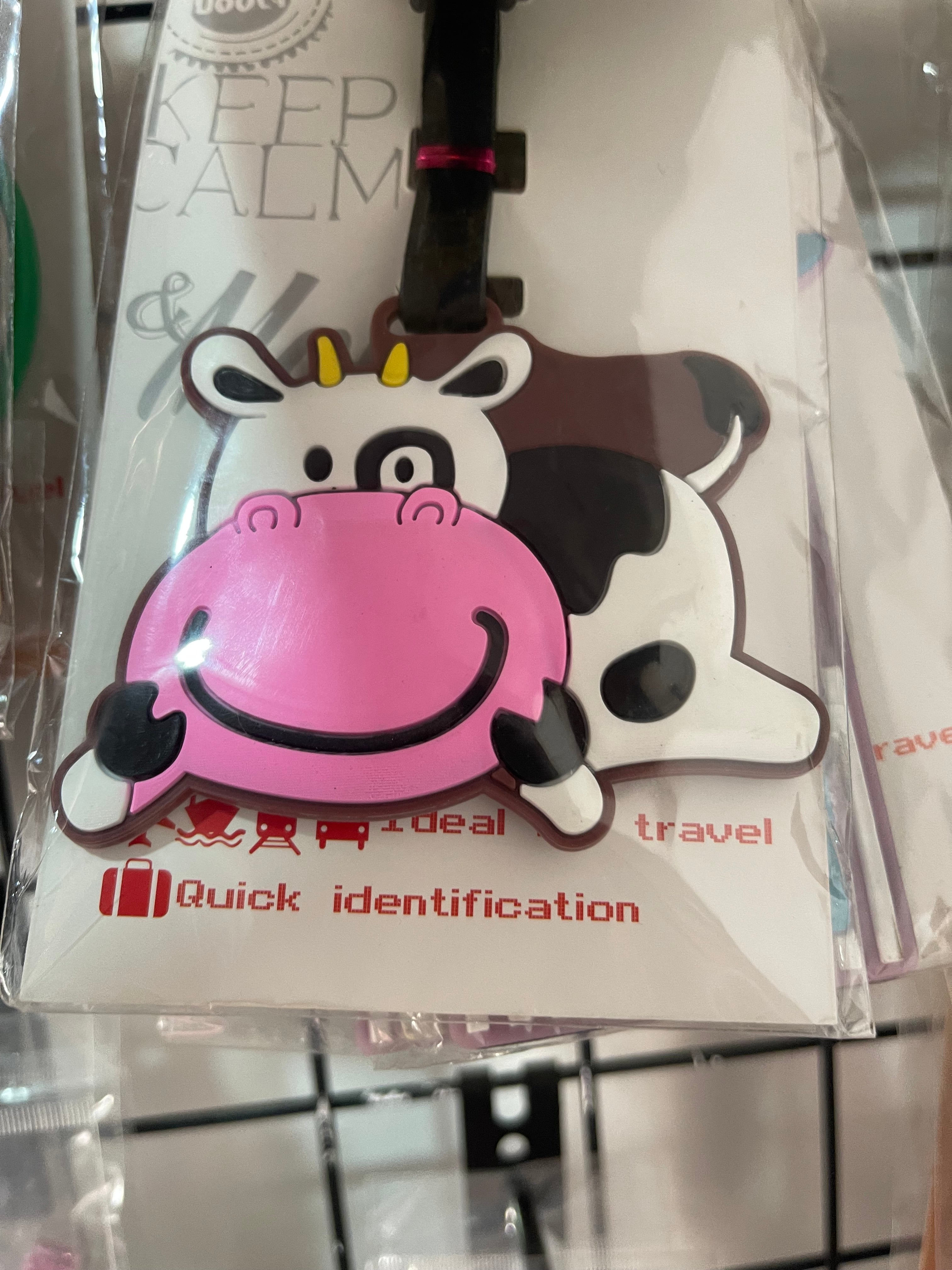 Cow Luggage tag