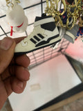 White/blue sneakers keychain