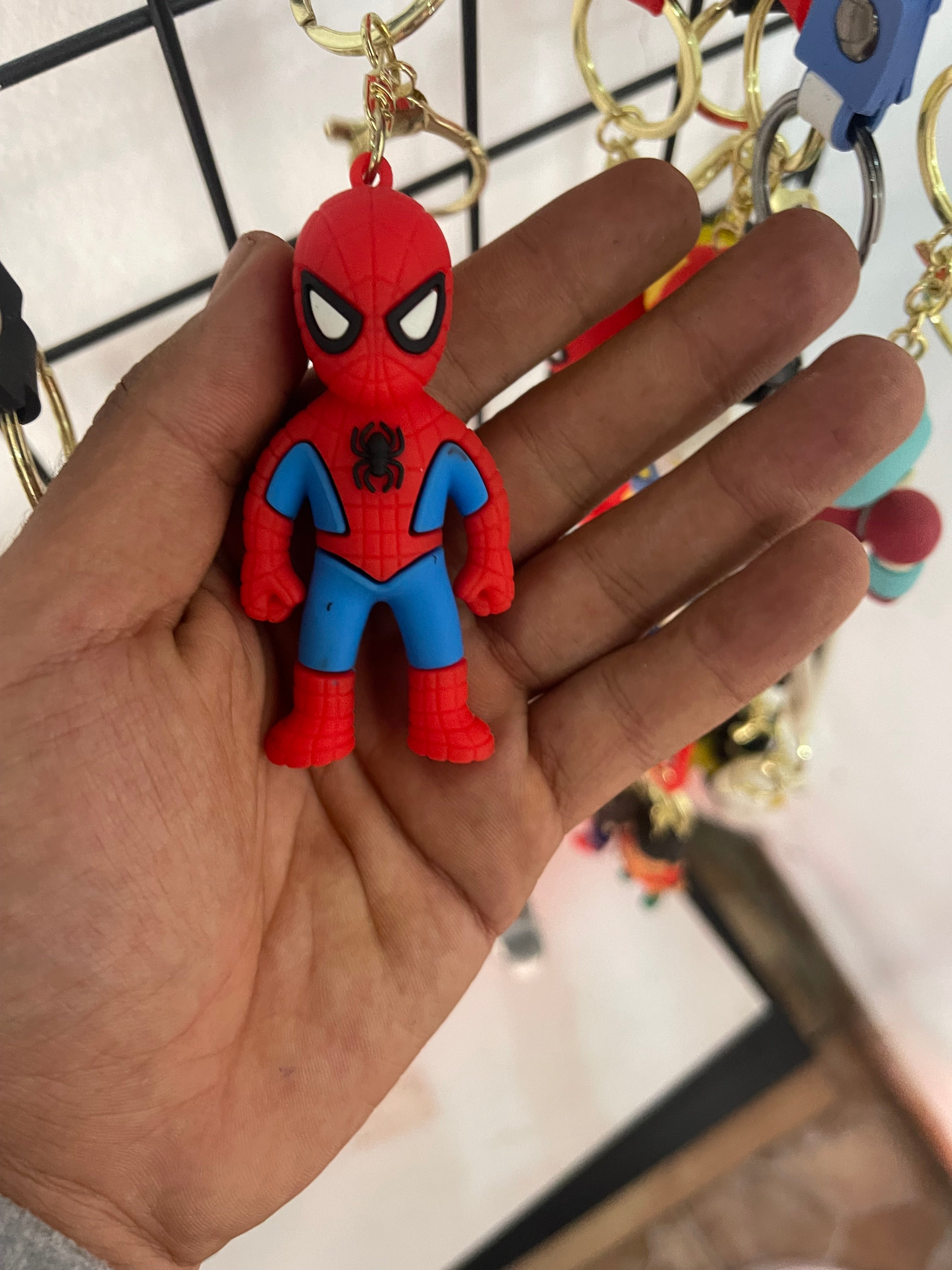 SpiderMan Keychain Red/Blue