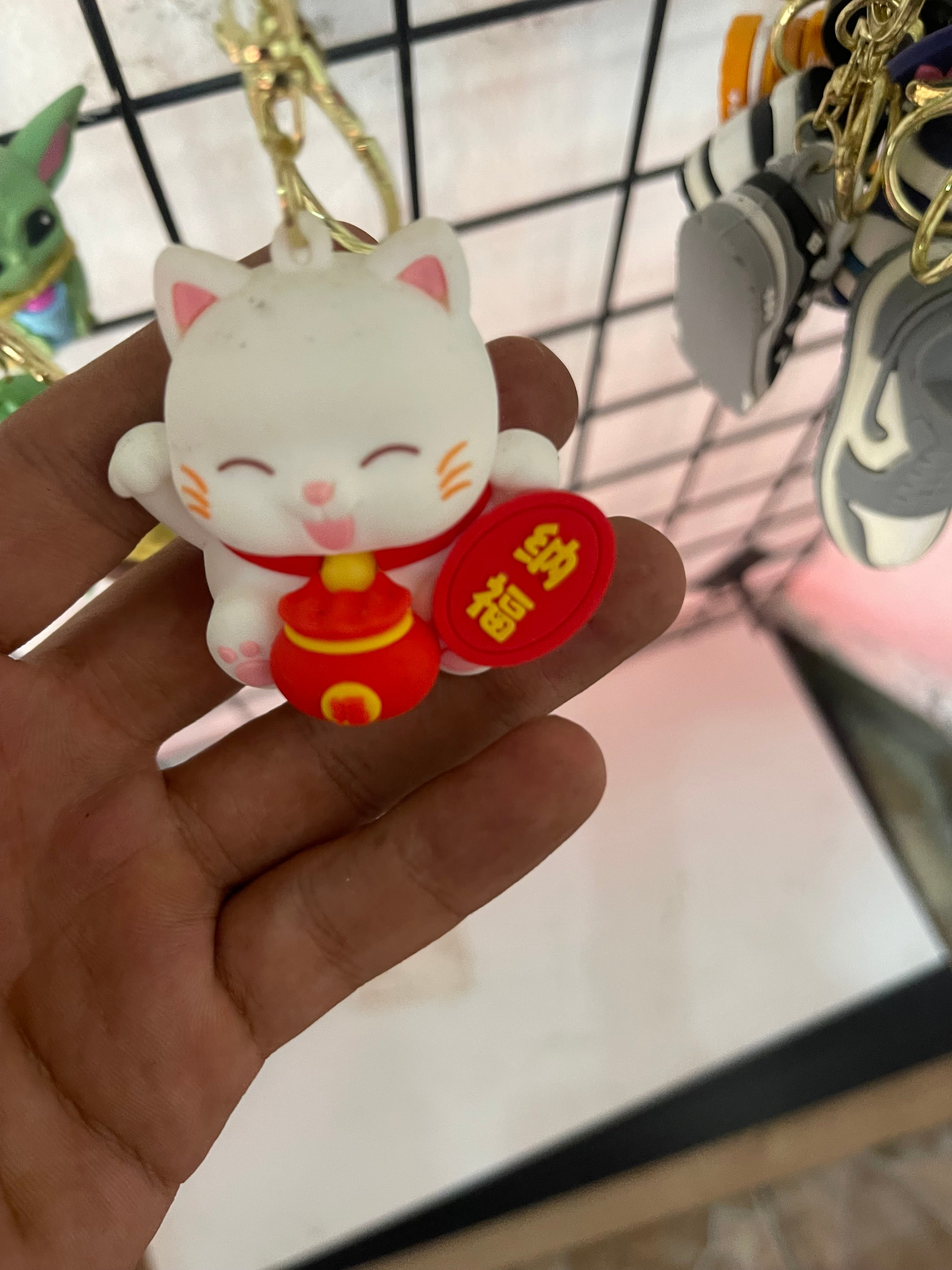 Lucky Cat Keychain