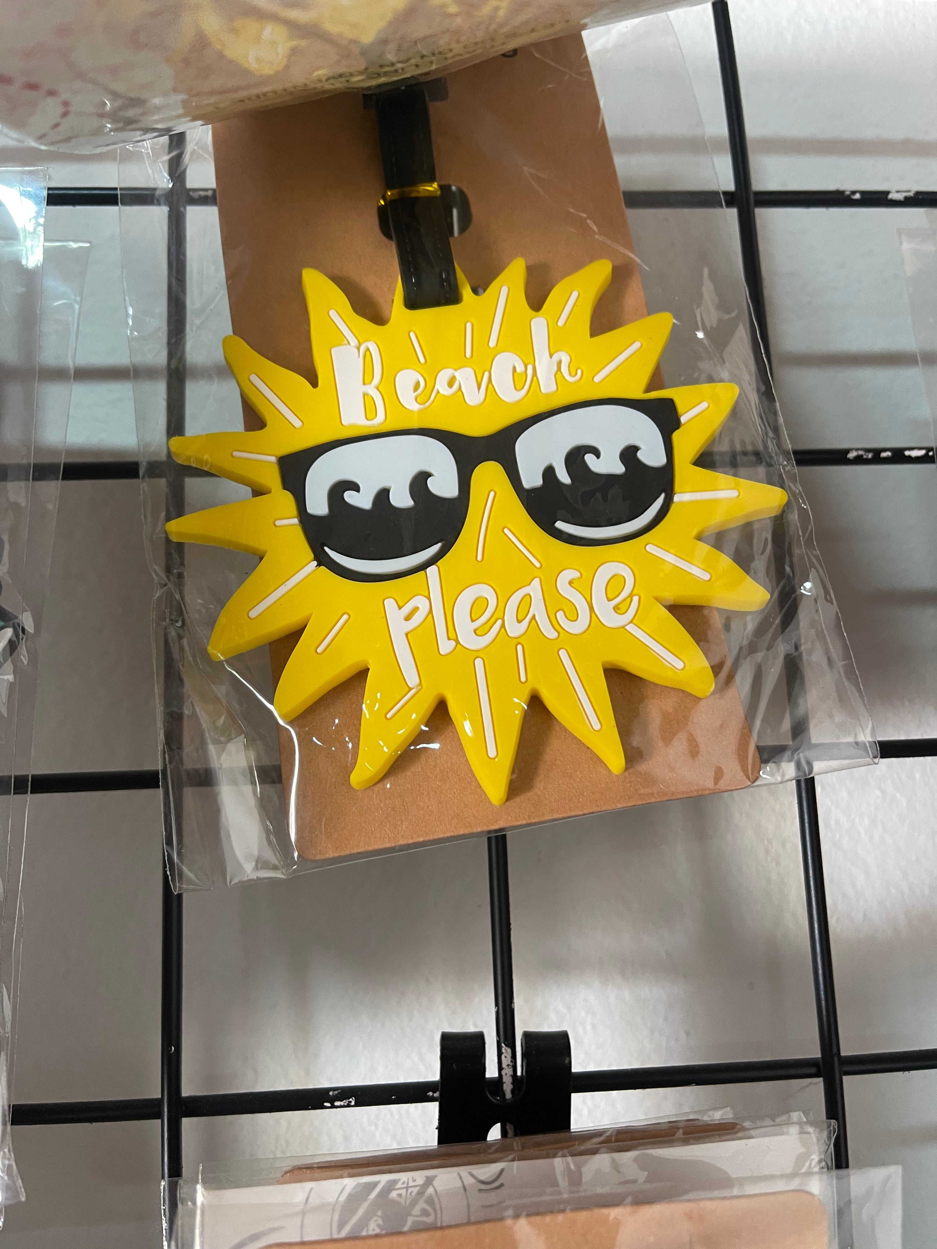 Beach please Luggage tag