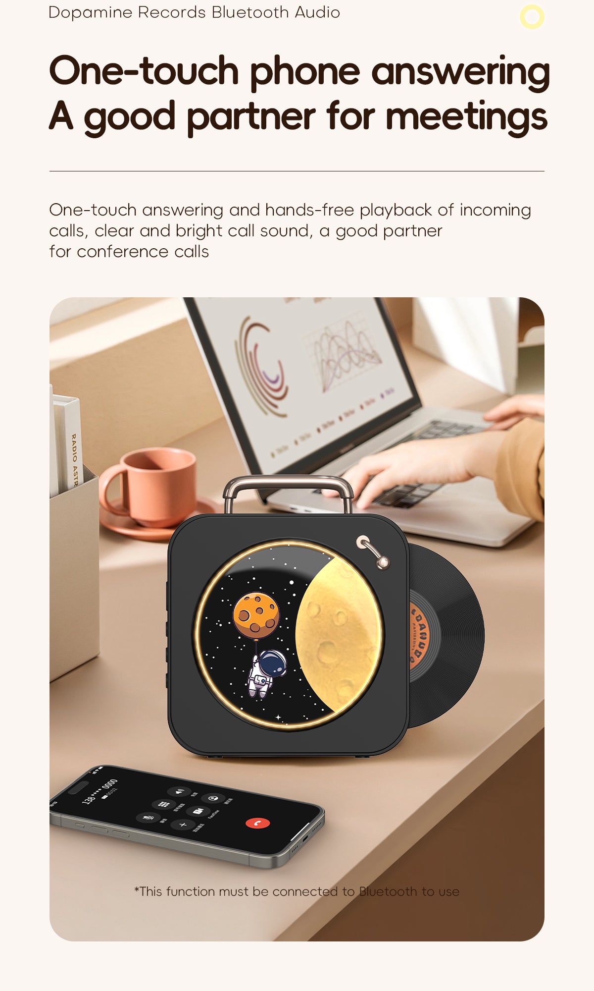 Mini Vinyl Music Player